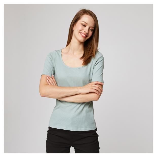 

Футболка женская InExtenso TEE0017 с коротким рукавом салатовая