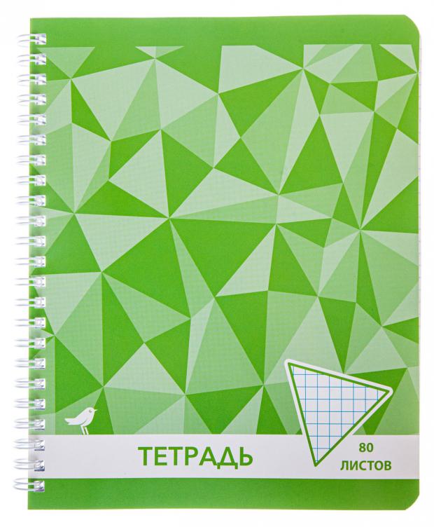 Тетрадь АШАН Красная птица в клетку А5, 80 л тетрадь ашан красная птица в клетку спираль а4 96 л