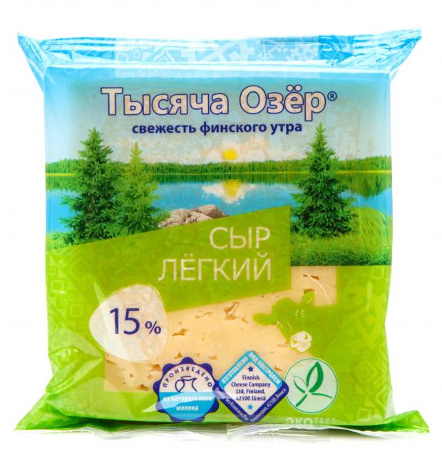 

Сыр полутвердый Тысяча Озёр Легкий 15% БЗМЖ, 240 г