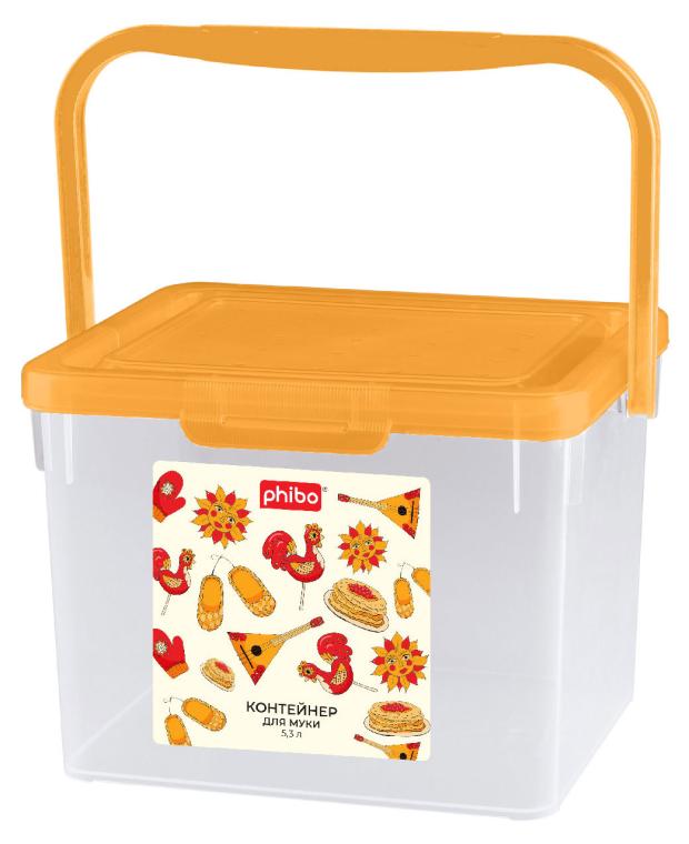 

Контейнер для муки Phibo с декором, 5,3 л
