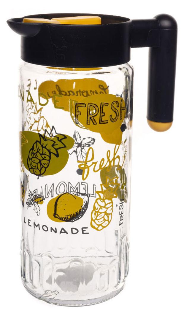

Кувшин Solmazer Lemonade стеклянный с пластиковой крышкой, 1,46 л