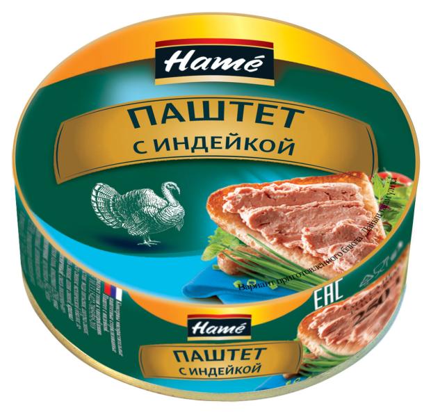 

Паштет Hame деликатесный с индейкой, 250 г