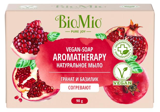 Мыло твердое BioMio Гранат и базилик, 90 г