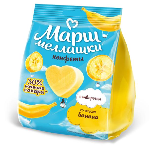 

Конфеты Маршмеллашки с творогом со вкусом банана, 140 г