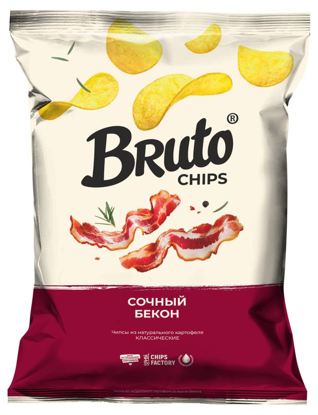 Чипсы картофельные Bruto Бекон, 120 г