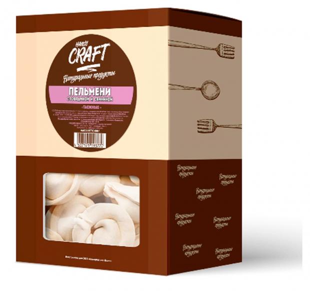 Пельмени HandyCraft Таёжные с говядиной и свининой, 800 г
