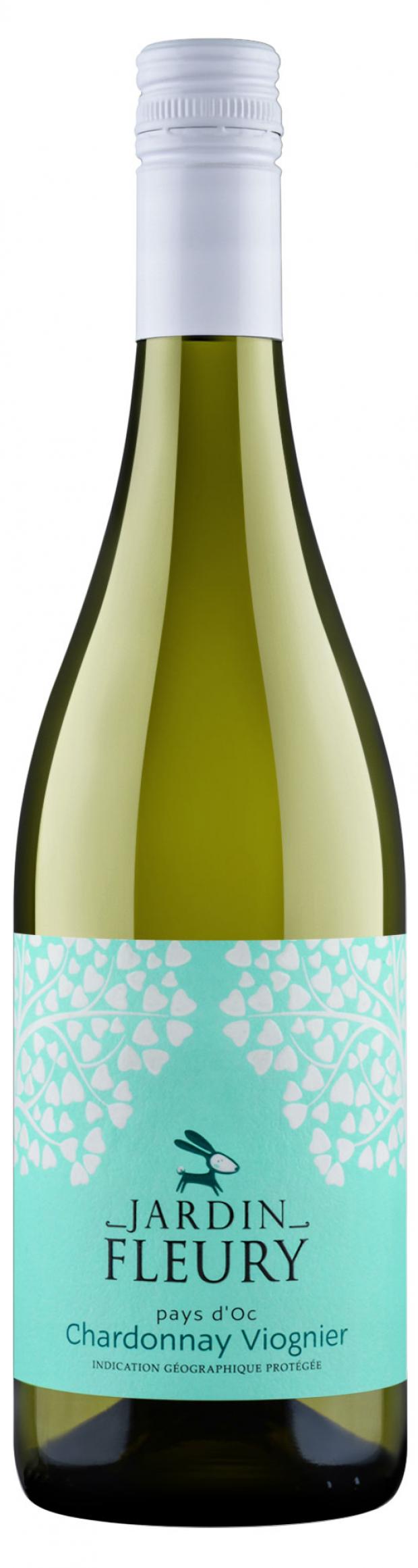 Вино Jardin Fleury Chardonnay Viognier белое сухое Франция, 0,75 л