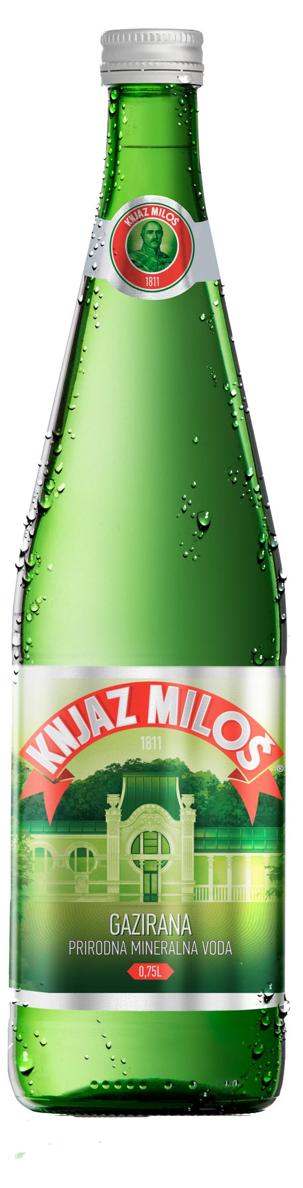 

Вода минеральная Knjaz Milos газированная, 750 мл