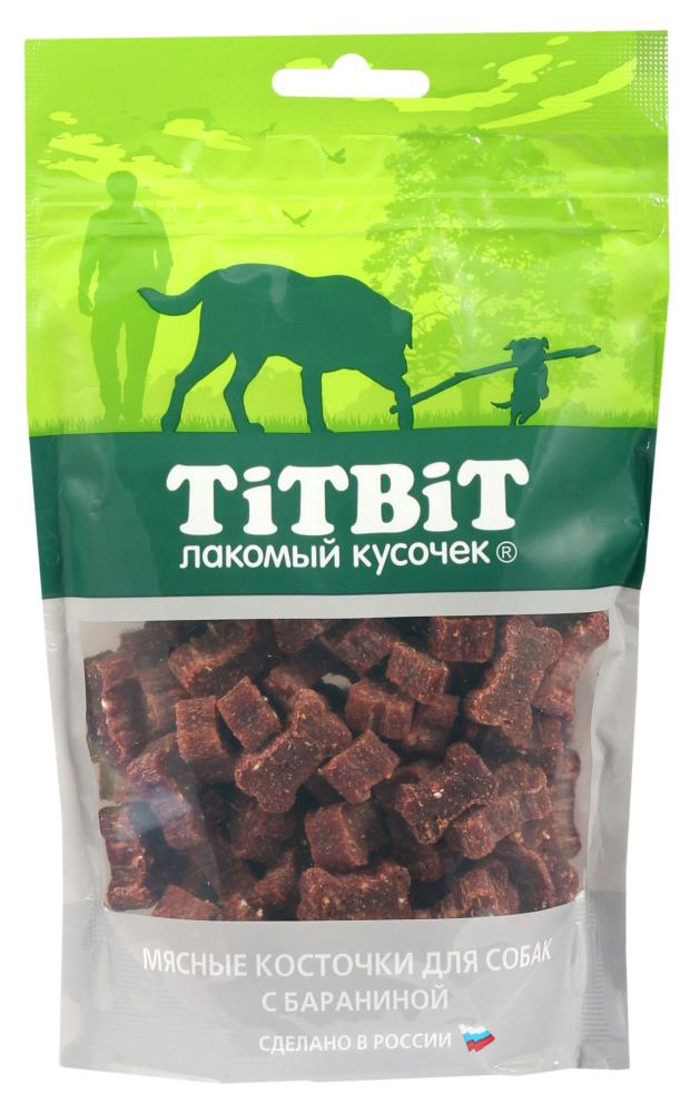 Лакомство длясобак TiTBiT косточки мясные с бараниной, 145 г лакомство для собак titbit косточки мясные с бараниной 145г