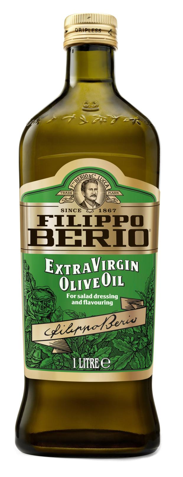 Масло оливковое Filippo Berio Extra Virgin, 1 л масло оливковое filippo berio delicato extra virgin нерафинированное 500 мл