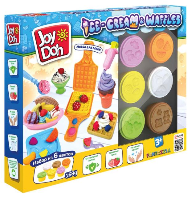 Набор для лепки Joy Doh Waff-168 Мороженое и вафли