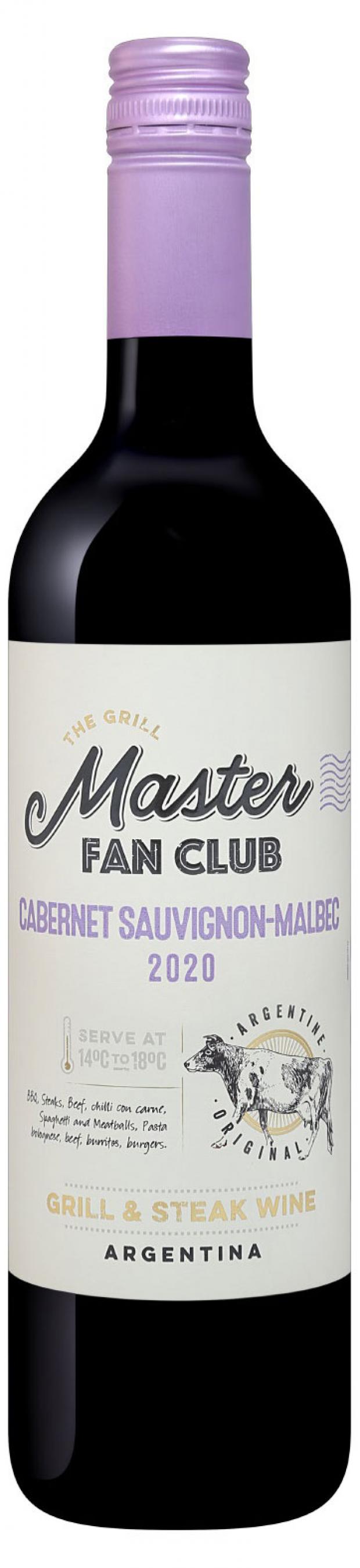 Вино The Grill Master Fan Club Cabernet Sauvignon-Malbec красное полусухое Аргентина, 0,75 л