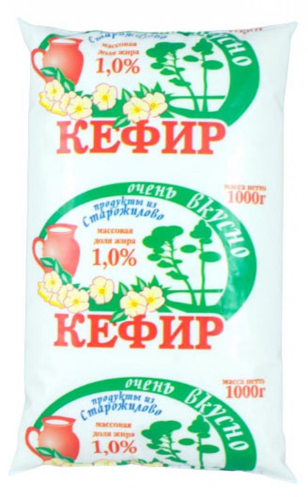 Кефир Продукты из Старожилово обезжиренный 1% БЗМЖ, 1 л