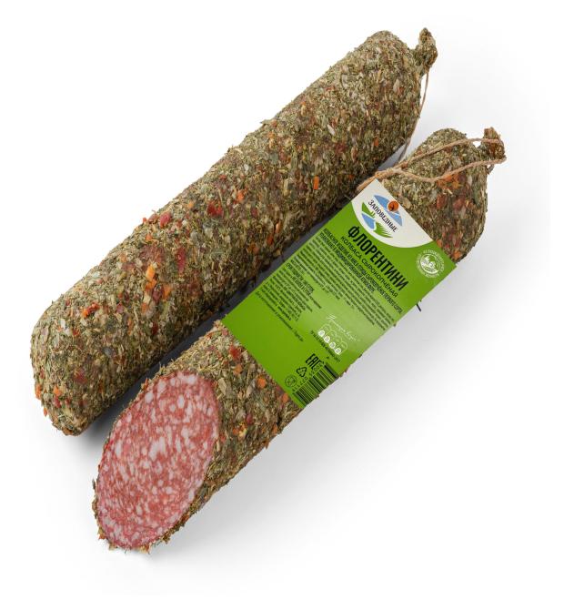 

Колбаса сырокопченая Заповедные продукты Флорентини в обсыпке, 250 г