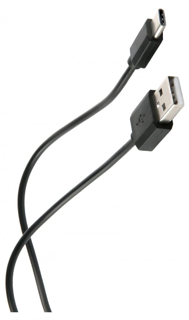 Дата-кабель mObility USB-Type-C оплетка PVC черный