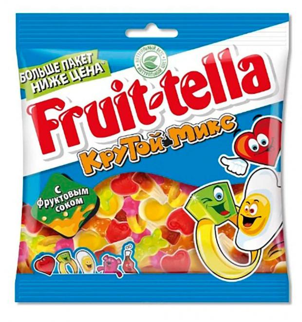 

Мармелад Fruit-tella Крутой Микс жевательный с фруктовым соком, 150 г