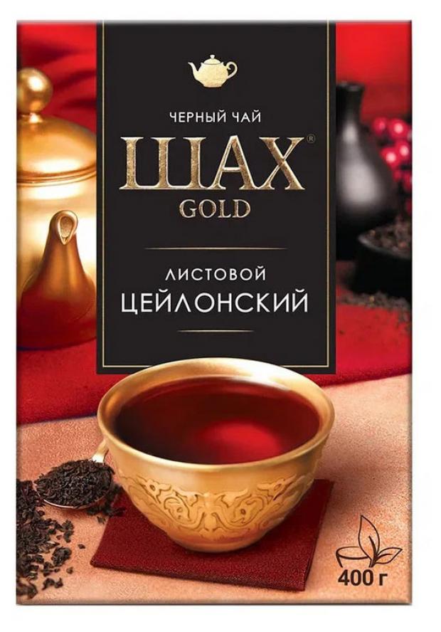

Чай черный Шах Gold Цейлонский листовой, 400 г