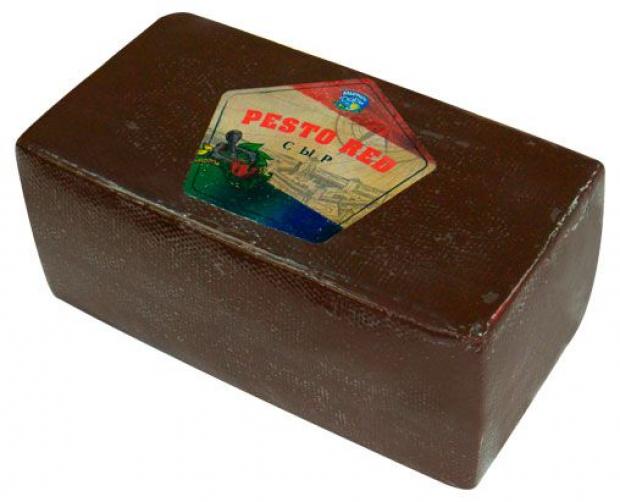 Сыр полутвердый Новогрудские дары Pesto Red зелень чеснок 45% БЗМЖ, вес