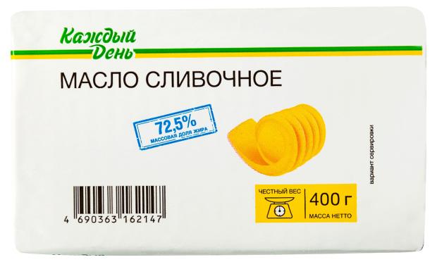 

Масло сливочное Каждый день 72,5% БЗМЖ, 400 г