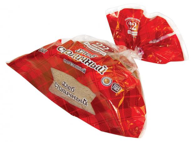 Хлеб Хлебозавод 22 Столичный подовый нарезка, 330 г