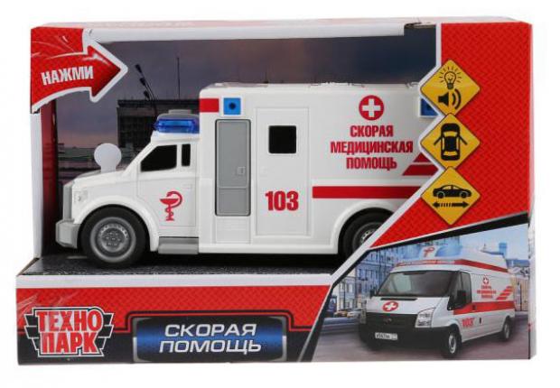 Машинка Технопарк Скорая помощь, 19,5 см