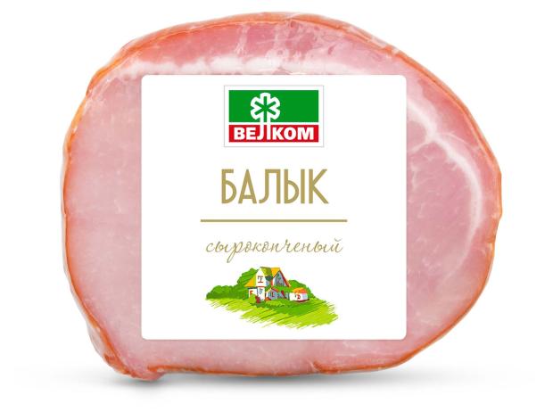 Балык сырокопченый Велком кусок, 350 г балык свиной карпатия сырокопченый нарезка 100 г