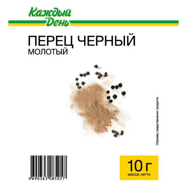 Перец черный молотый Каждый День, 10 г Перец черный молотый Каждый День, 10 г фото