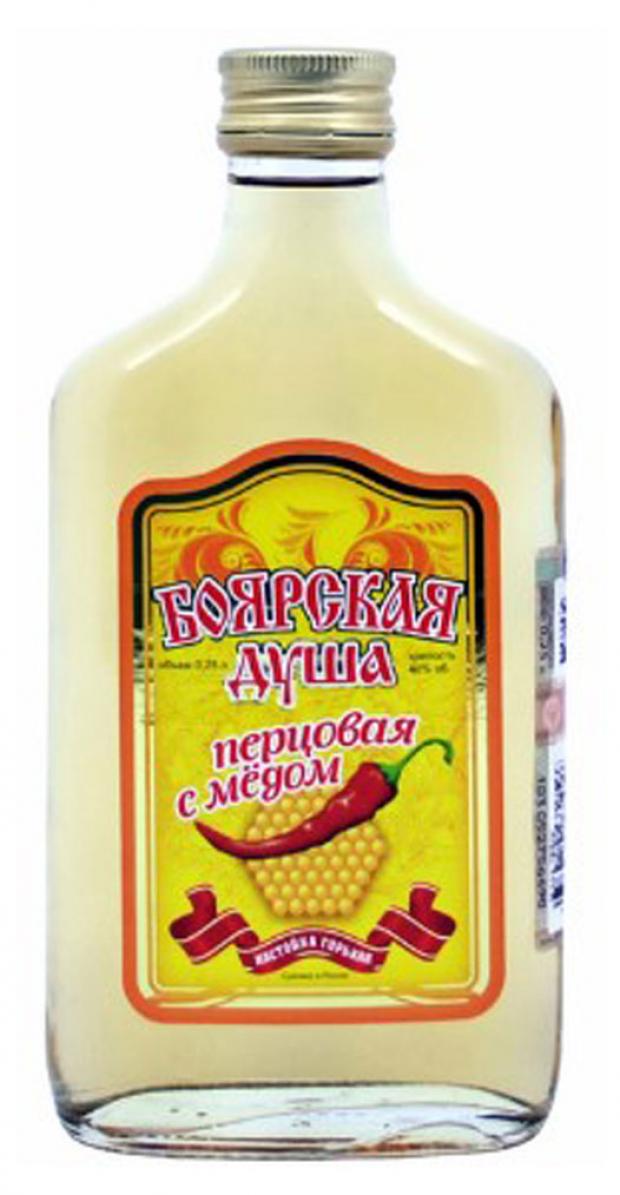 Настойка Боярская душа перцовая с медом Россия, 0,25 л