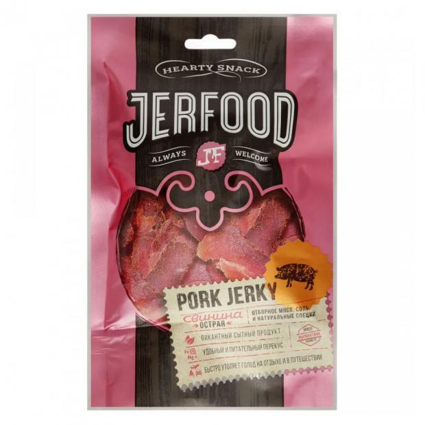 

Чипсы мясные из курицы JerFood Pork Jerky Джерси, 30 г
