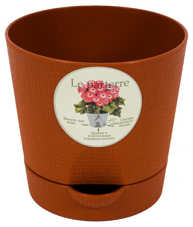Горшок ТЕКАТЕК Le Parterre с поддоном терракотовый 195х17 см 28 л 234₽