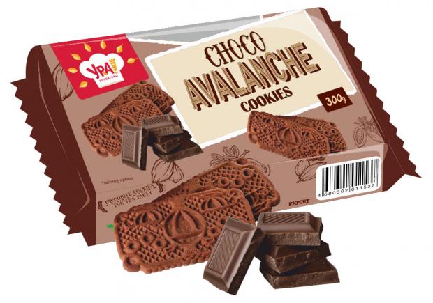 Печенье сахарное УРА Кондитеры Choco Avalanche Cookies, 300 г