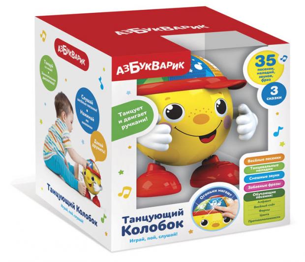 

Игрушка развивающая Азбукварик танцующий Колобок