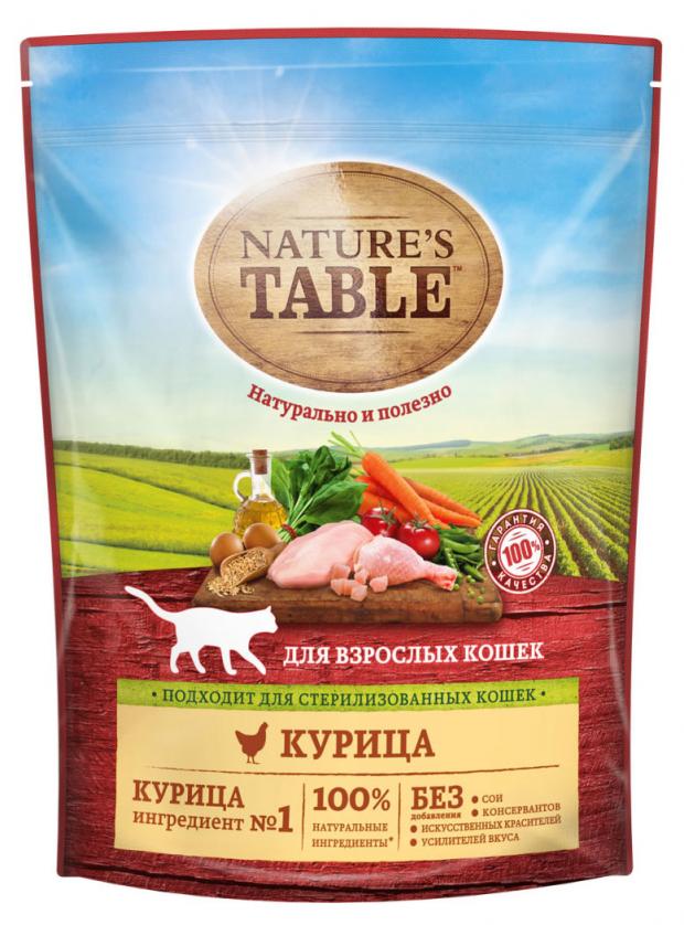 Сухой корм для кошек Nature's Table с курицей, 650 г