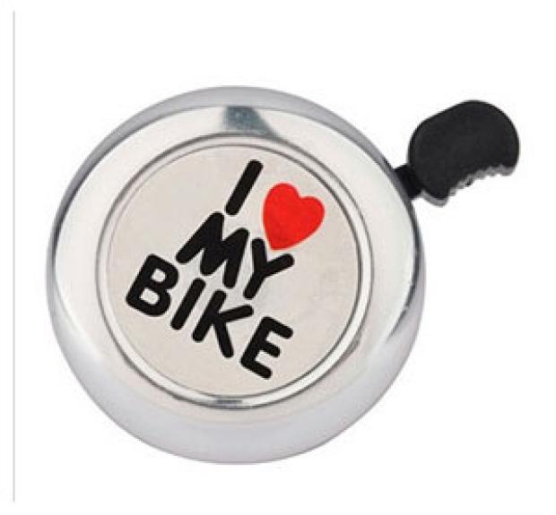 Звонок MAYA I love my bike хром