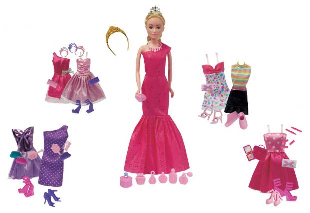 

Кукла ONE TWO FUN +7 нарядов +аксессуары в ассортименте, 29 см