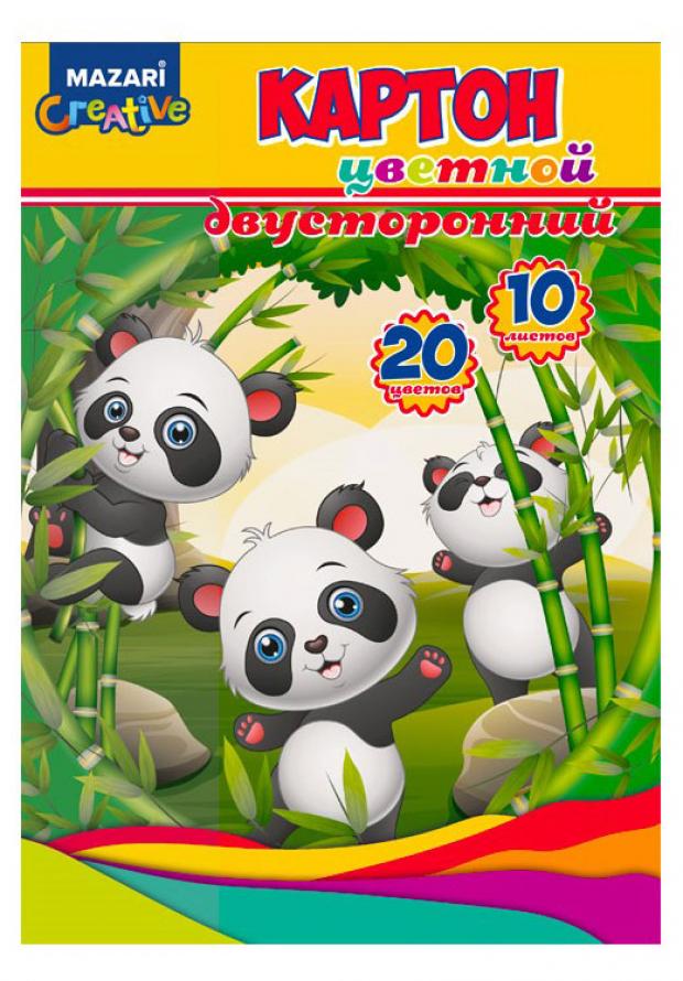 

Картон цветной MAZARI двухсторонний, 10 л
