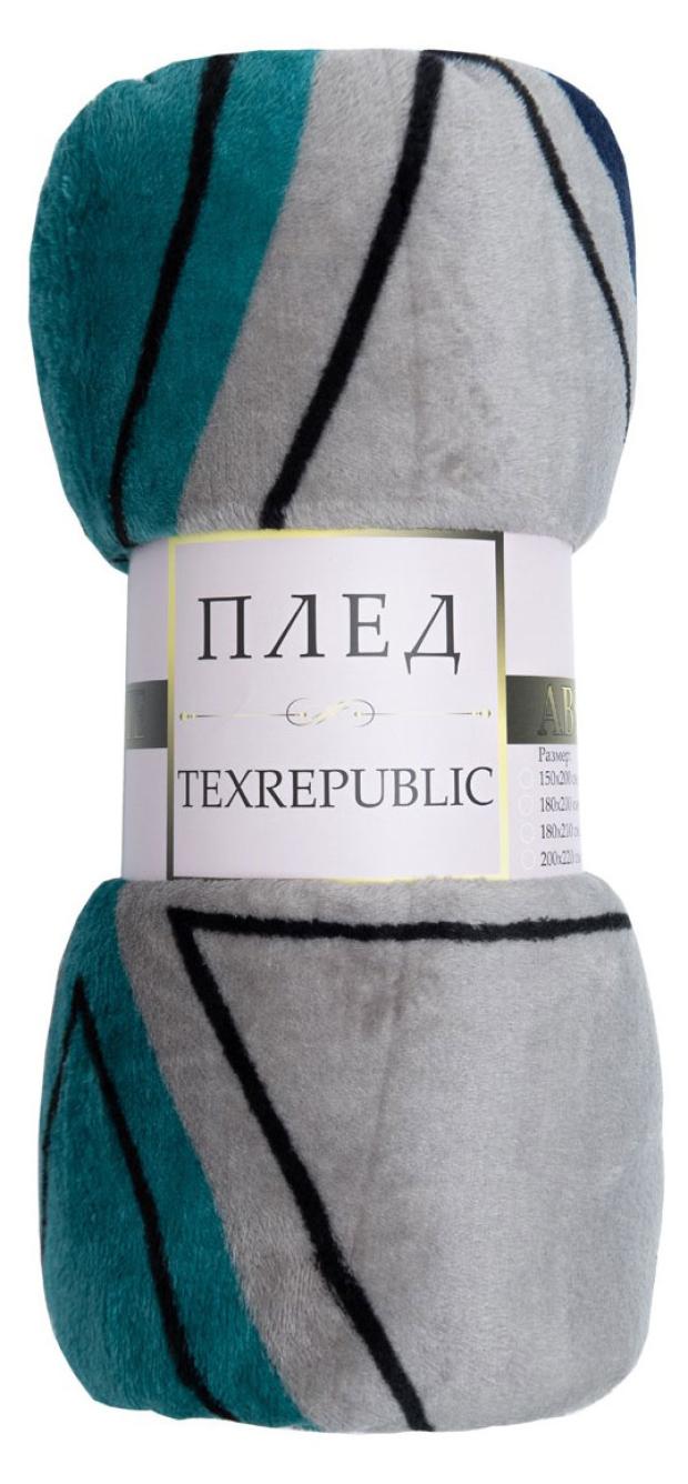 Плед фланелевый Texrepublic Треугольники, 140х200 см