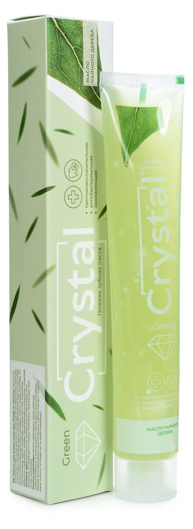 Зубная паста Doral Collection Toothpaste Green Crystal Гелевая с натуральным маслом чайного дерева, 100 мл