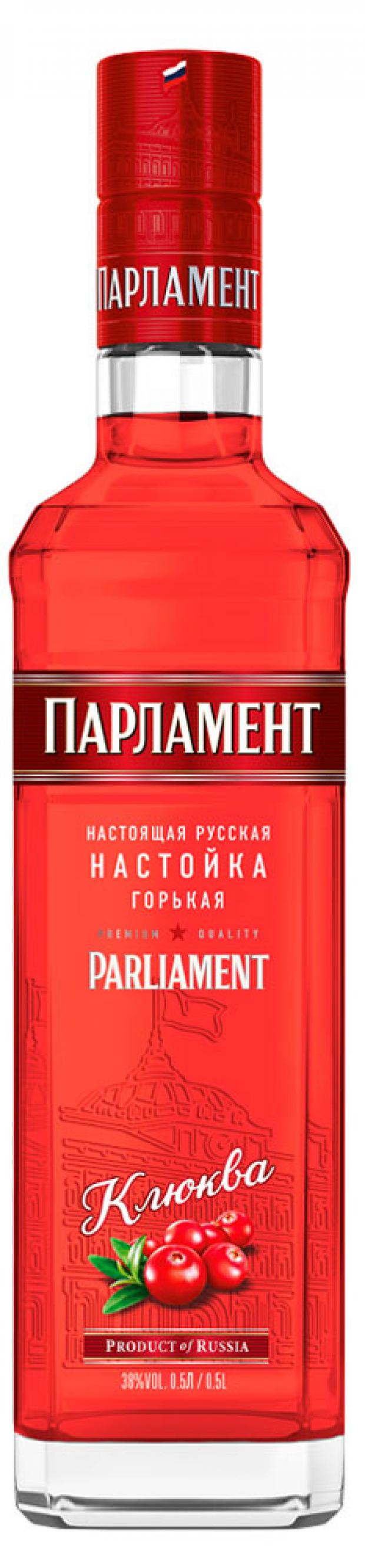 Настойка Парламент Клюква Россия, 0,5 л