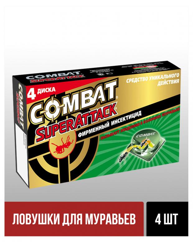 

Ловушка от муравьев инсектицид Combat Super Bait, 4 шт