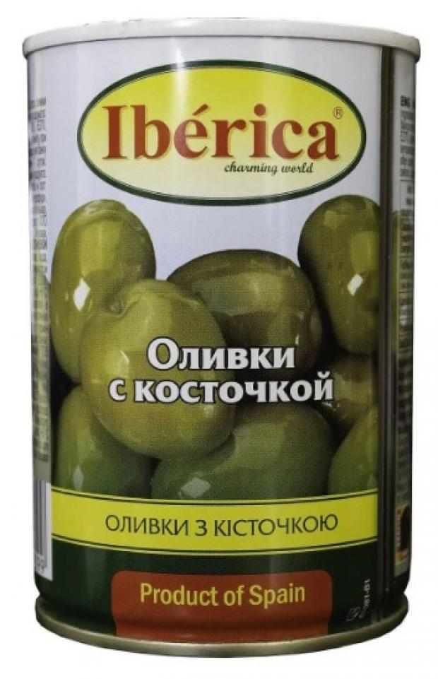 

Оливки зеленые Iberica с косточкой в рассоле, 300 г