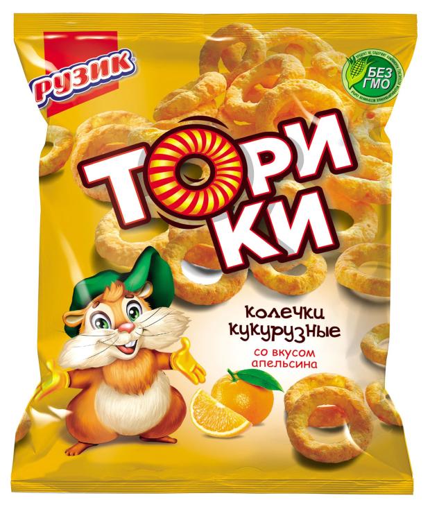 Готовый завтрак РУЗИК Торики вкус апельсин, 80 г