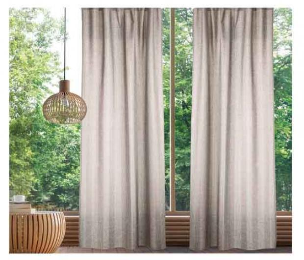 

Штора Home & Style рогожка бежевая, 165х280 см