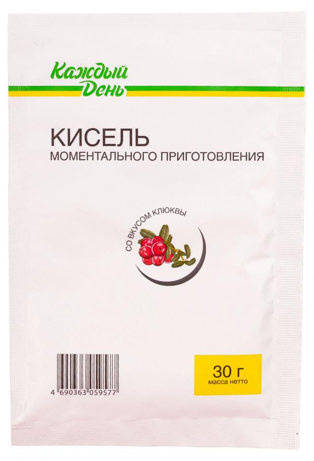 Кисель Каждый день моментального приготовления вкусом клюквы, 30 г