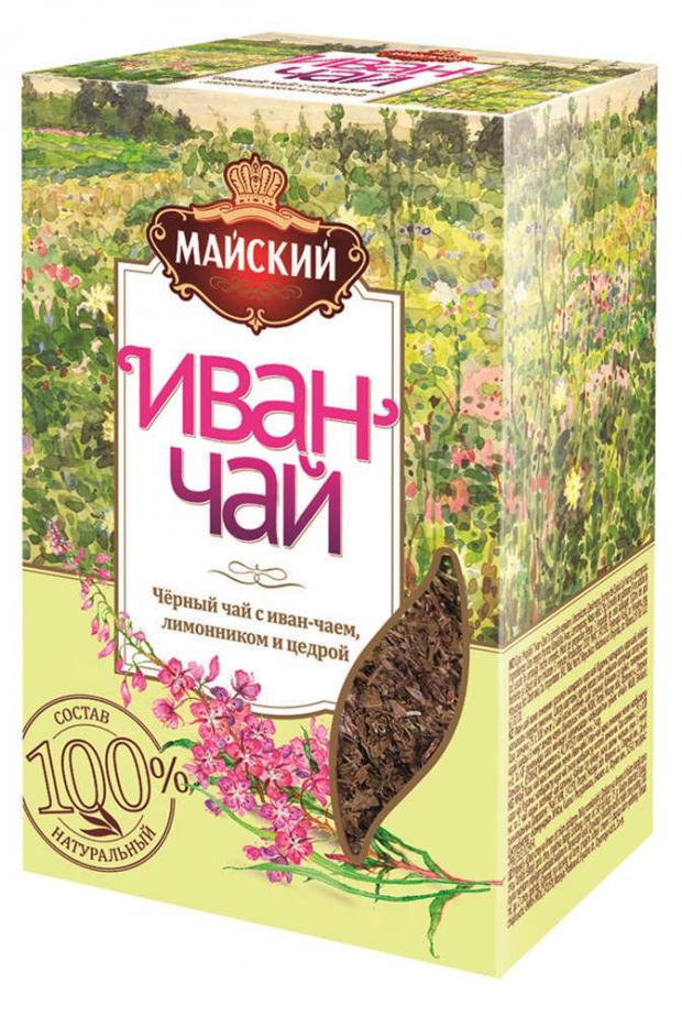 Чай черный МайскийИван-чай с лимонником и цедрой листовой, 75 г