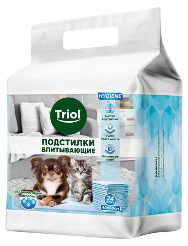 

Подстилки для собак Triol впитывающие для туалета, 24 шт