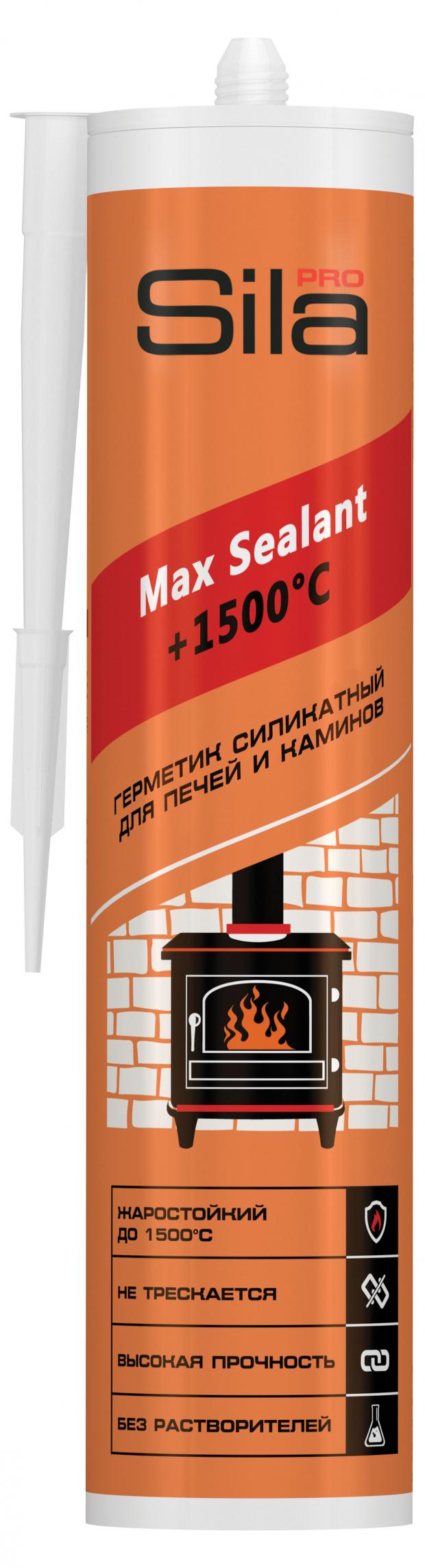 

Герметик SILA жаро и огнестойкий до 1500С, 280 мл