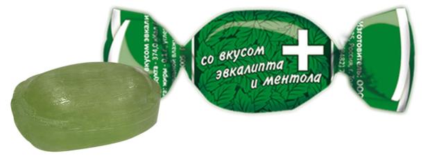 Карамель Sla Sti со вкусом эвкалипта и ментола, вес