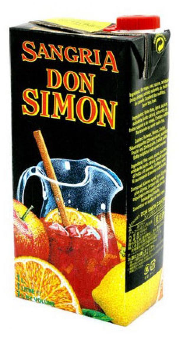 Плодовый алкогольный продукт Don Simon Сангрия красный сладкий Испания, 1 л нектар don simon грейпфрутовый 1 л