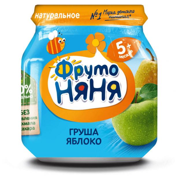

Пюре «ФрутоНяня» яблоко-груша с 5 мес., 100 г